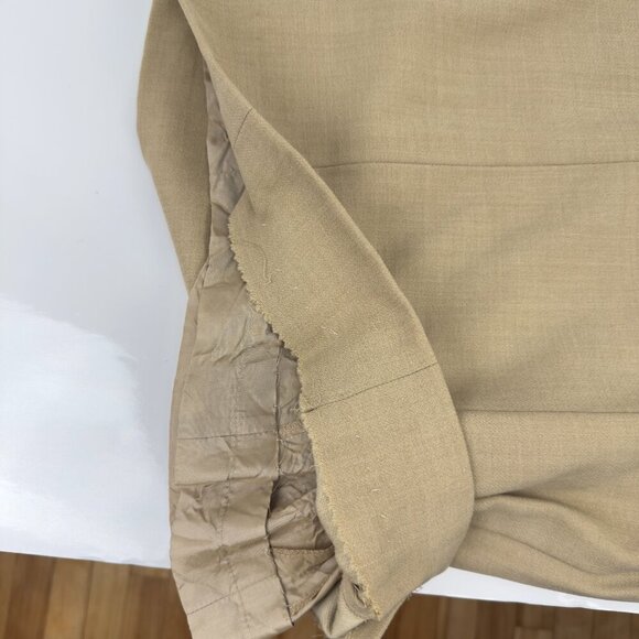 ESCADA Wool VTG Darted Bodice Fitted Neutral Office Luxury Short Sleeve 40 - Picture 9 of 9